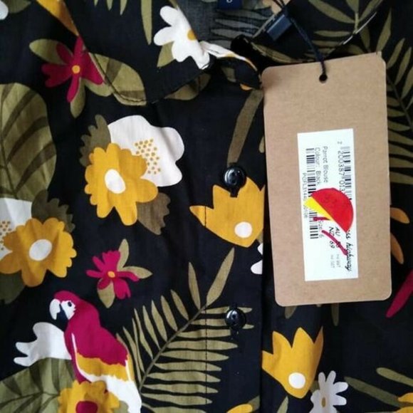 PRINCESS HIGHWAY Parrot Cotton Collared Blouse NWT - Picture 9 of 9